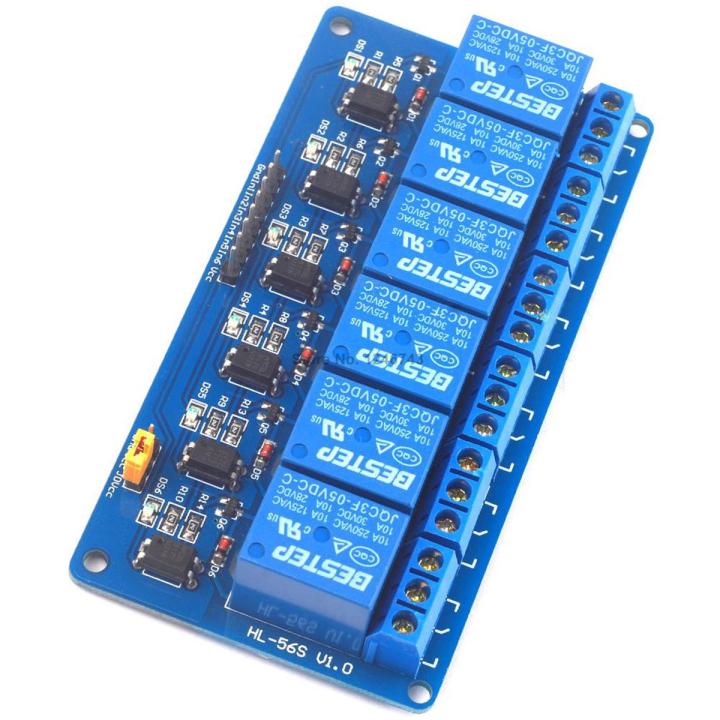 6 Channel Relay Module for Arduino