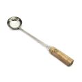 Stainless Steel Karchi Curry Ladle with Wooden Handle Steel. 