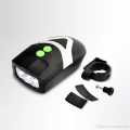 3 LED Bicycle Front Head Light & Bell Horn Hooter Siren Alarm / Cycle Light - Black. 