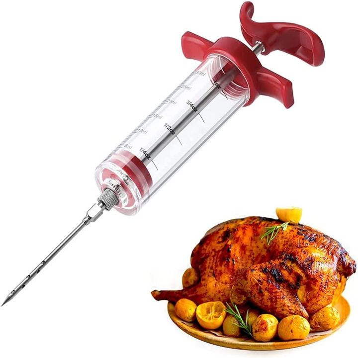 Meat Injector Syringe High Quality Plastic and Steel