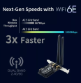 Derapid AX3000 WIFI-6- AX200 pcie-wifi-card-up-to-2400mbps-bluetooth-5-1-802-11ax-intel-ax200ngw MU-MIMO OFDMA ULTRA low-latency-supports-windows-10-64bit-. 