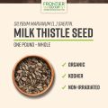 Organic Whole Milk Thistle Seed 100 gm. 