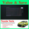 Car GPS Navigation 9H LCD Screen Protector for Toyota Yaris 2020 Auto Interior Screen Portective Film. 