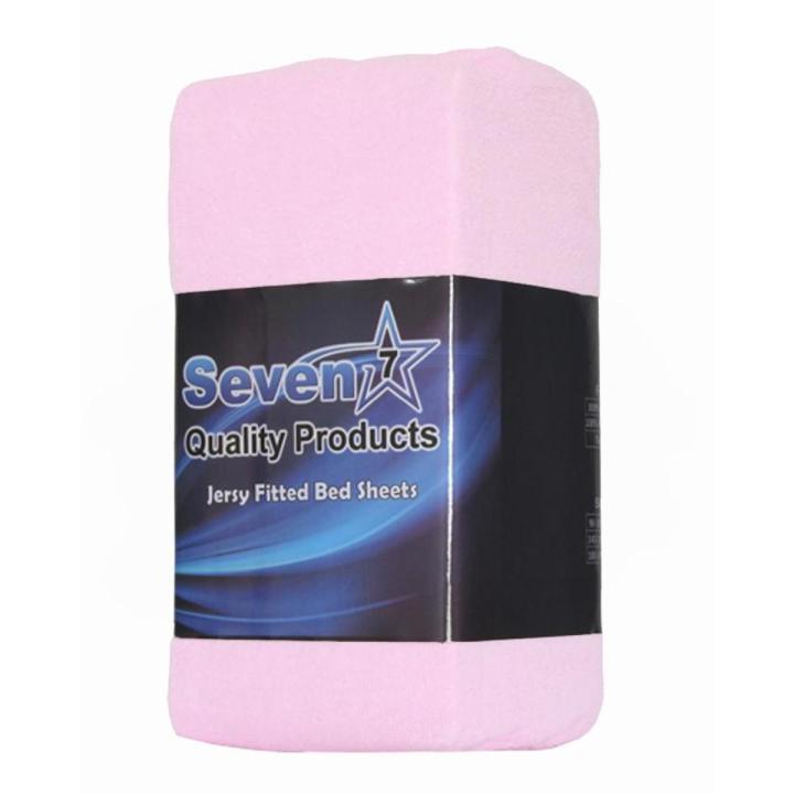 Pink Polyester Mix Bed Sheet - King Size