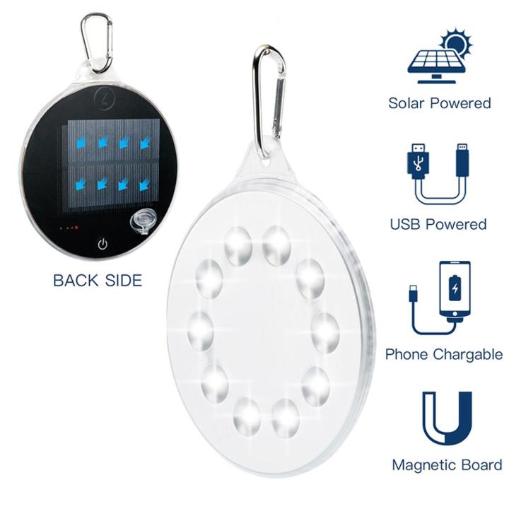 Portable Solar ed Camping Light, Outdoor Hanging Magnetic Solar Energy Lamp and Lanterns for Camping Hiking Tent