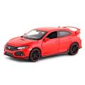 Honda Civic Type-R Racer Die Cast Scale Model Car - Red - 6 Inches. 