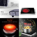 ANCHERPLUS Germany Electric Stove 2200w Model SV-14 Infrared Cooker Hot Plate Induction Cooker Touch Panel Effective and Constant Temperature Control .Standard size26 cm .Smart Cooking Safe and Energy Saving Easy to Clean |BLACK Colour /. 
