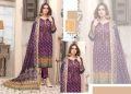 Unstitched lawn 3 piece suit Fatima collection by latif Arts. 