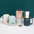 Mouthwash plastic minimalist household couple ins air toothbrush mouth cup toothbrush holder. 