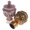 2Pcs Curtain Rod Cap Finials 66 x 115mm Plastic Vintage for 28mm Dia Rod. 