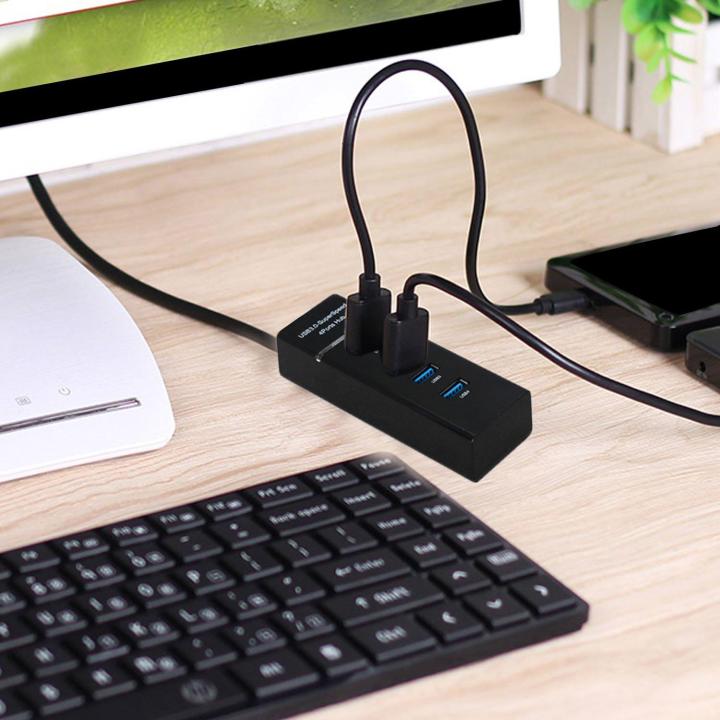 Mcbazel%20DOBE%204%20Ports%20USB%203.0%20Hub%20Super%20Speed%205Gbps%20for%20PS4%20(S)/%20PS4%20Pro/Xbox%20One%20(S)/%20Xbox%20360/%20PC%20%E2%80%93%20Black%20-%20Image%204