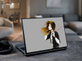 Headphone girl/ Art girl wallpaper  Laptop Skin Vinyl Sticker Decal, 13 13.3 14 15 15.4 15.6 inch Laptop Skin Sticker Cover Art Decal Protector Fits All Laptops. 