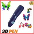 SR Traders Rechargeable 3D Printing Doodle Pen – DIY Drawing Pen with Safe Filament & USB Cable (Violet & Blue) for Kids & Creative Learning. 