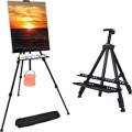 Tripod Metal Portable Easel for Canvases. 