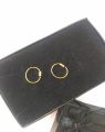 Real 12 Karat Gold Plain Nose Ring For Women. 