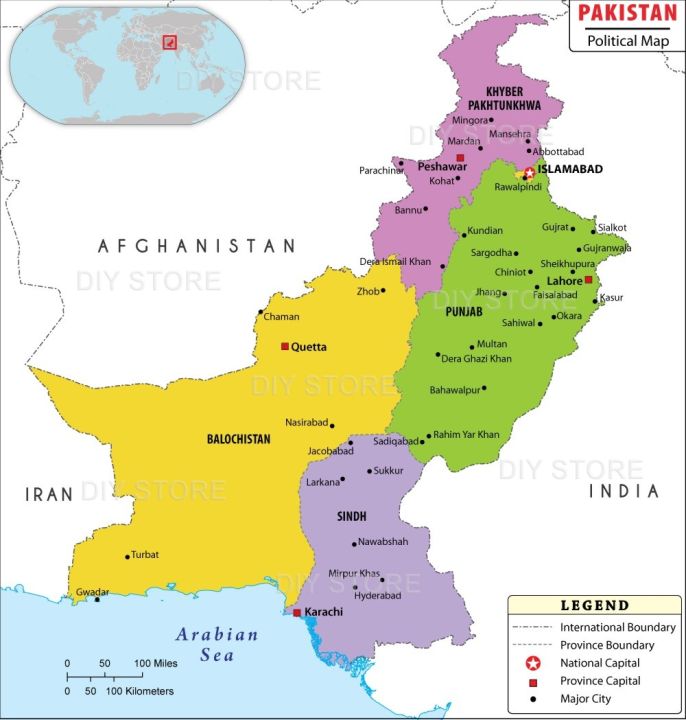 Pakistan%20Political%20Map%20Panaflex%20Poster%20Educational%20Chart%20School%20Office%20Decoration%20-%20Image%202