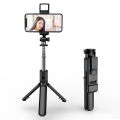 Manufacturers wholesale bluetooth selfie stick, universal horizontal and vertical tripod, selfie stick, mobile phone holder, photo artifact. 