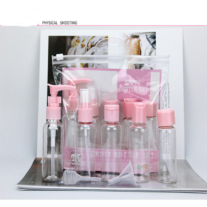 Makeup Container Bottle Travel Accessories Travel Cosmetics  Bottle Plastic Transparent Empty