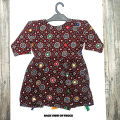 Pakistani Sindhi Cotton Ajrak 2 Pc Shirt / Frock & Trouser Stitched Dress for Girls (3 Months Baby - 17 Years Age) by Zenz Islamabad. 