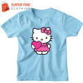 Hello kitty Fine Jersey Printed Tshirt for kids ,Boys and Girls. 