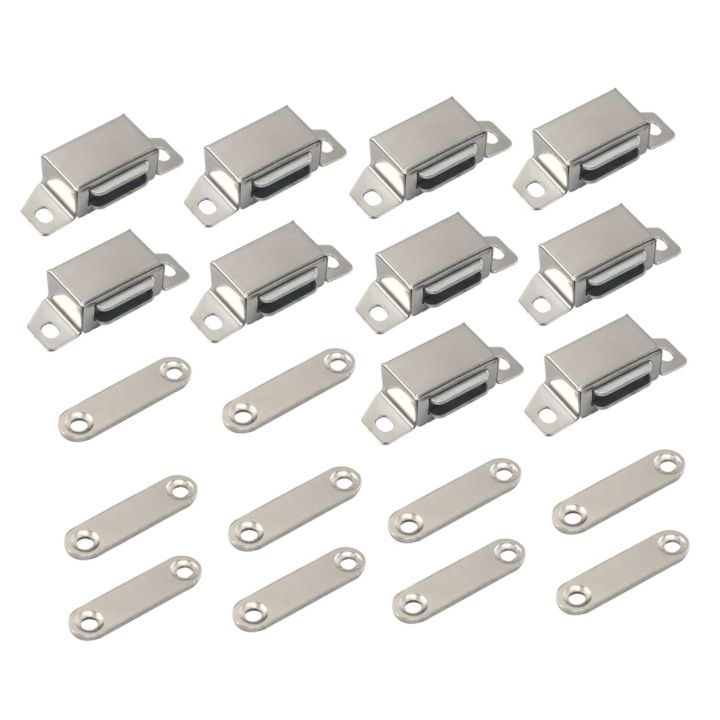 Pack Of 10 & 6 pcs Stainless steel cabinet door magnet Catcher ( LARGE SIZE ) wardrobe door strong magnetic touch bead door magnet.