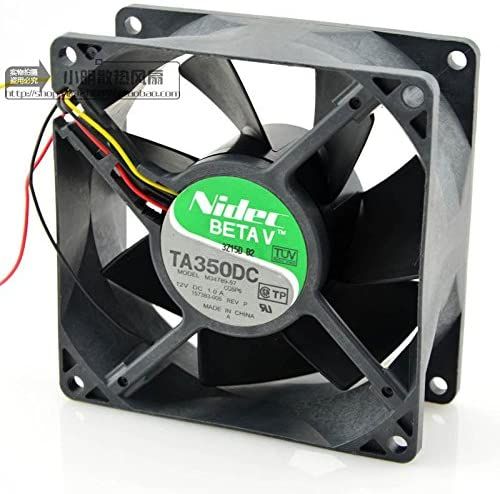 Nidec%2012V%201.0A%20High%20Speed%20Fan%204Wire%20Strong%20Wind%20Server%20Cooling%20Fan%20TA350DC%20M35556-35%209cm%2090mm%20x%2038mm%20-%20Image%204
