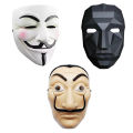 Trending Mask Set – V for Vendetta, Squid Game Boss, Money Heist – Halloween & Cosplay Props. 