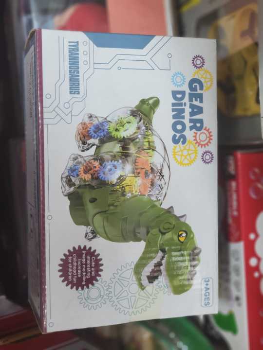 Dinosaurs gear Transparent Gear T-REX Dinosaur Mechanical toy