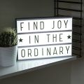 Cinematic Light box Led Changeable Letter & Symbols Tiles - 80 Pieces. 