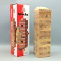 JENGA Wooden Stacking Game Tower Challenge Wooden Colored Blocks Puzzle Toy 54 PCs. 
