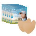 5 Pairs UV Golf Patches Moisturizing Breathable Sun Protection Face Patch for Golfs Beach Travel. 