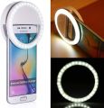 Mobile Selfie Ring Light – Portable Selfie LED Ring Light for Mobile Phones – Rechargeable Ring Light with Charging Cable For Tik Tok and Photography - 3 Level Brightness Adjustment with Flash Mode. 