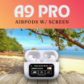Airpods_Pro 5th Gen Digital Display A9pro ANC+ENC Fifth Generation + Wisdom Screen ANC + Double Mark ENC + Ear Detection Light Sense Earbuds TWS Wireless Earbuds Bluetooth Earbuds. 