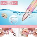 2 in 1 Electric Eyebrow Trimmer and Shaver, Rechargeable Hair Remover for All Parts Use in Pen Flawless Hair Remover Rechargeable Painless-Precision Eyebrow Trimmer and Eyebrow Razor Tool with LED Light for Face, Lips, Nose, Chin, Arm. 