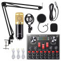 Bilal Traders Lahore  BM800  V8S Condensor Microphone Full Kit Sound Card Adjustable Mic Suspension Double Layer Pop Filter and Boom Scissor Arm Shock Mount For Studio Recording Broadcasting Live Streaming Podcast and Gaming by Ab Mobiles. 