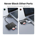UGREEN 4 in 1 Multi-Function Card Reader USB-A+USB-C to SD TF Micro SD Card Reader Black. 
