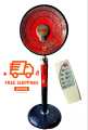 Electric Heater Sun Halogen Stand Heater 100W to 1000W Dish Heater with Remote Control. 