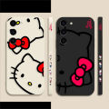 Hello K-Kitty Cat Line Art Phone Case For Samsung S23 S22 S21 S20 FE S11 S11E S10 S10E S9 S8 S30 Ultra Plus 4G 5G Case Fundas. 