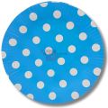 Blue Polka Dot Plates - 7 Inch - Blue Themed Party - Blue - Unisex - Pack Of 10. 