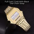 Digital Vintage Stainless Steel And Silicon Strap Wrist Watch For Men's/Boy's/Girl's | Waterproof. 