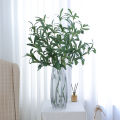 Artificial Green Leaf No Watering Faux Ten Forked Olive Branches Stems Decor. 