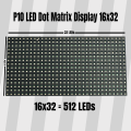 P10 LED Dot Matrix Display 16x32 – Red LED Panel for Arduino, ESP32, Raspberry Pi – HUB75 Interface. 
