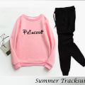 Trendy Tracksuit PRINCESS Print Thick & Fleece Fabric Full Sleeves Rib Sweatshirt with trouser butterflies for Winter for Trendy sweatshirt Fashion Wear tracksuit for women / girls. 