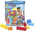 Mega Blocks Big Building Bag Building Set With 80+ colorful Building Blocks, and 1 Storage Bag, Best Toy Gift For Ages 1 and up. 