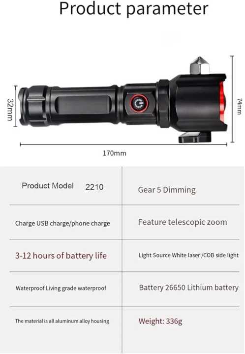 Multi-Functional%20High%20Power%20%20Rechargeable%20LED%20Flashlight%20with%20USB%20Charging%20COB%20Safety%20Hammer%20Zoom%20Waterproof%20Aluminum%20Alloy%20White%20Laser%20Torch%20for%20Camping,%20Hiking,%20Super%20Bright%20100000%20Lumen%20with%20360%C2%B0%20COB%20Work%20Light,%205%20Light%20Modes,%20IPX6%20Waterproof,%20%7C%20-%20Image%205