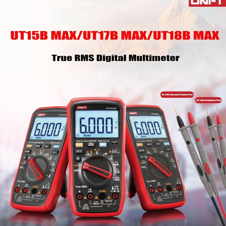 Digital Multimeters True RMS Voltmeter Ammeter Capacitance Tester VFD UNI-T UT17B MAX UT18B MAX