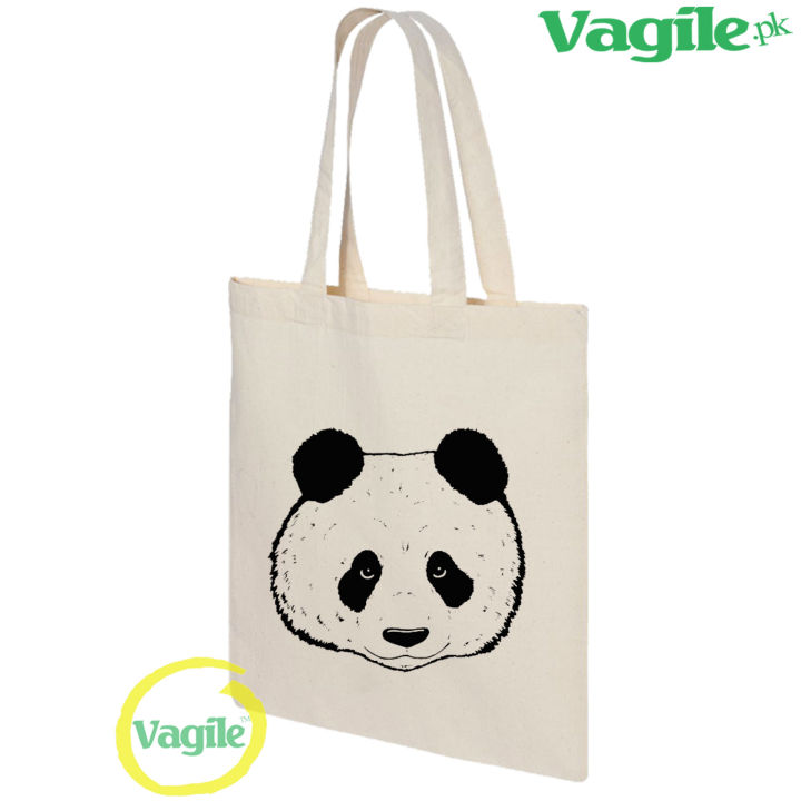 Vagile%20Funky%20Panda%20Bag%20l%20Panda%20Tote%20Bag%20l%20Panda%20Bear%20Tote%20l%20Cute%20Funny%20Animal%20100%25%20Cotton%20Tote%20-%20Image%202
