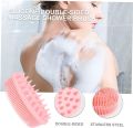 Exfoliating Silicone Body Scrubber, 2 in 1 Silicone Bath and Shampoo Brush, Wet and Dry Scalp Massager/Brush for Skin Care Washing Brush Silica Gel Scrub Baby Scalp Brush Silicone Head Massager Body Bathing Brush Head Cleaning Brush Pet. 