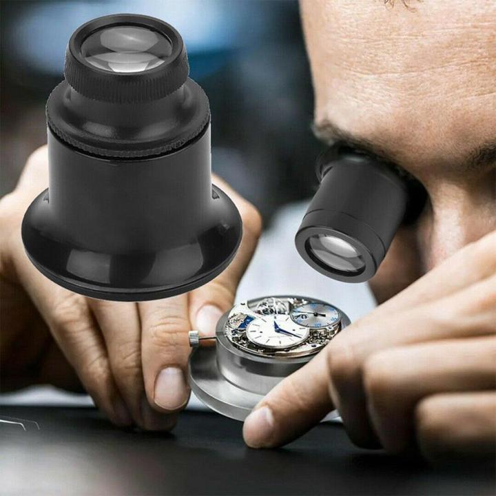 3X 5X 10X 15X 20X Jeweler Watch Magnifier Tool Portable Monocular Magnifying Glass Loupe Lens for Eye Magnifier