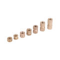 wood screw assortment-1 x Box of M3 Knurl Insert Nuts(included 150pcs)-Gold. 